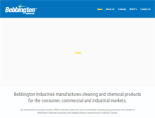 Tablet Screenshot of bebbingtonindustries.com